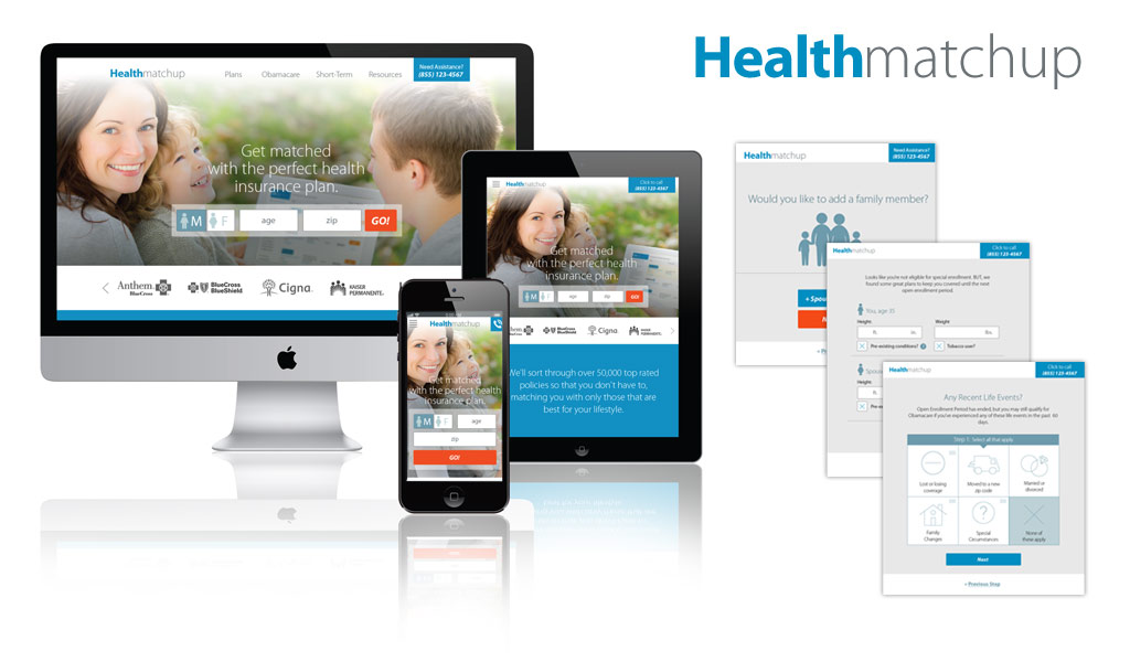 best responsive website design for health insurance companies