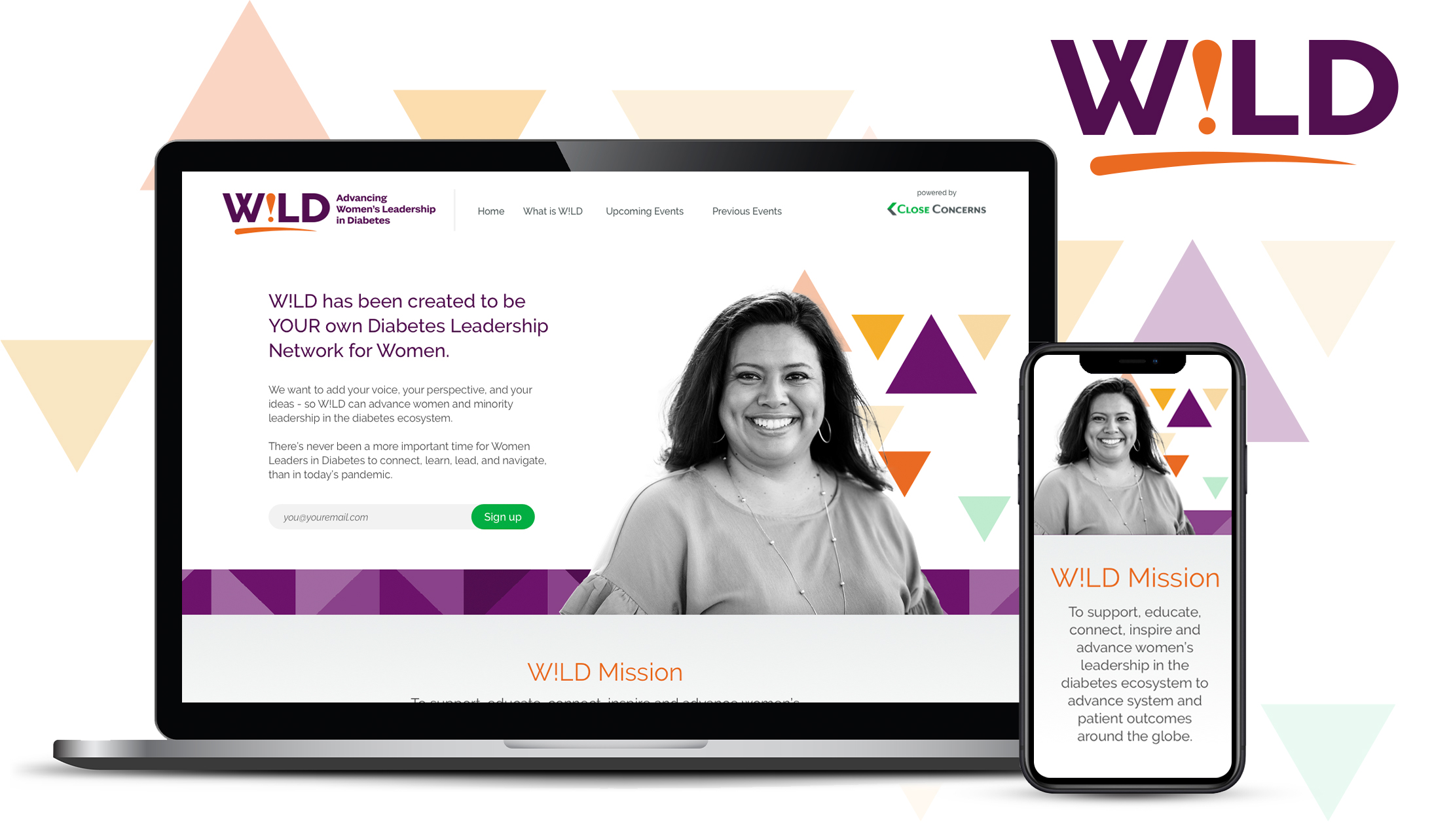 Responsive website design and branding for diabetes nonprofit